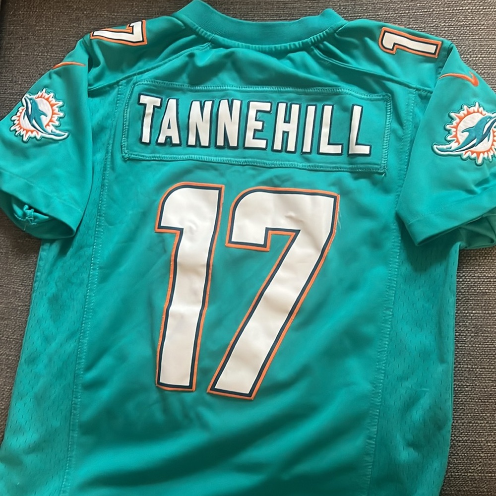 Nike NFL Miami Dolphins #17 Tannehill embroidered jersey youth M (10-12)